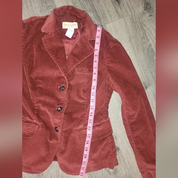 Women's Rust colored corduroy blazer - Picture 6 of 11